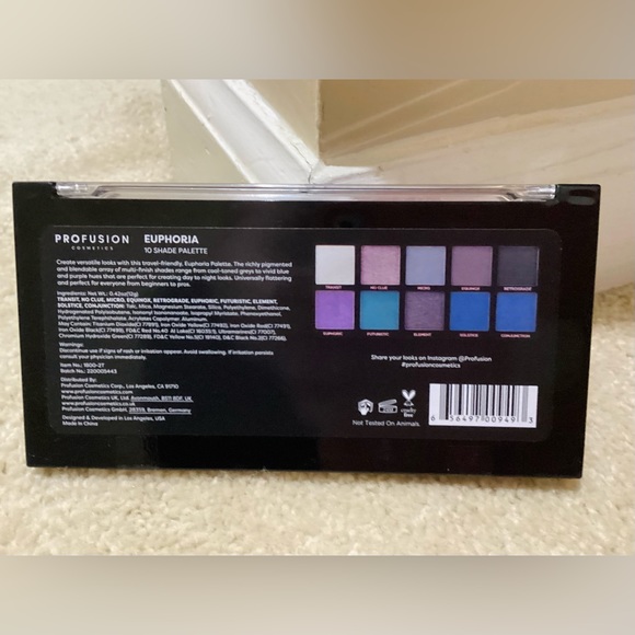 🆕🔥PROFUSION EUPHORIA GORGEOUS 12 PALLET SHIMMER&MATTE COLORS/EYESHADOW NWT!!! - Picture 3 of 3